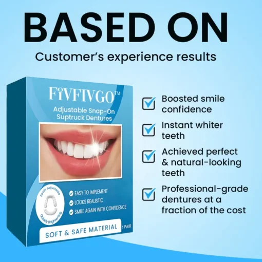 Fivfivgo™ Adjustable Snap-On Dentures