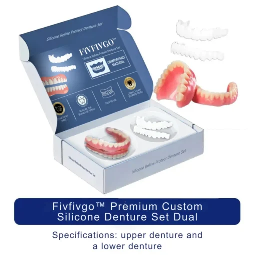 Fivfivgo™ Premium Custom Silicone Denture Set Dual