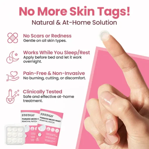 Fivfivgo® Painless Micro Wart Removal Patch