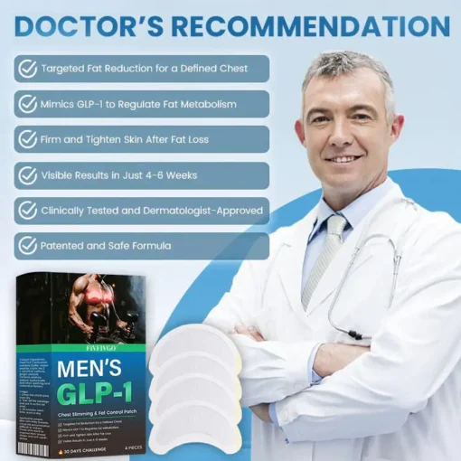 Fivfivgo® Men’s GLP-1 Chest Slimming & Fat Control Patch