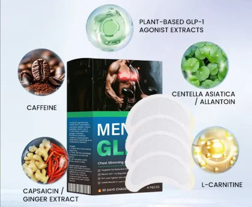 Fivfivgo® Men’s GLP-1 Chest Slimming & Fat Control Patch