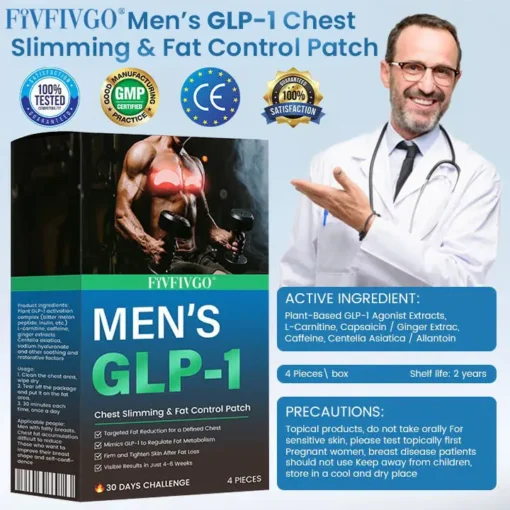 Fivfivgo® Men’s GLP-1 Chest Slimming & Fat Control Patch