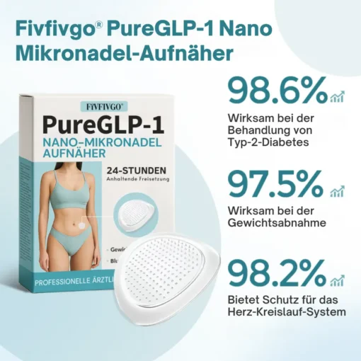 Fivfivgo® PureGLP-1 Nano Mikronadel-Aufnäher