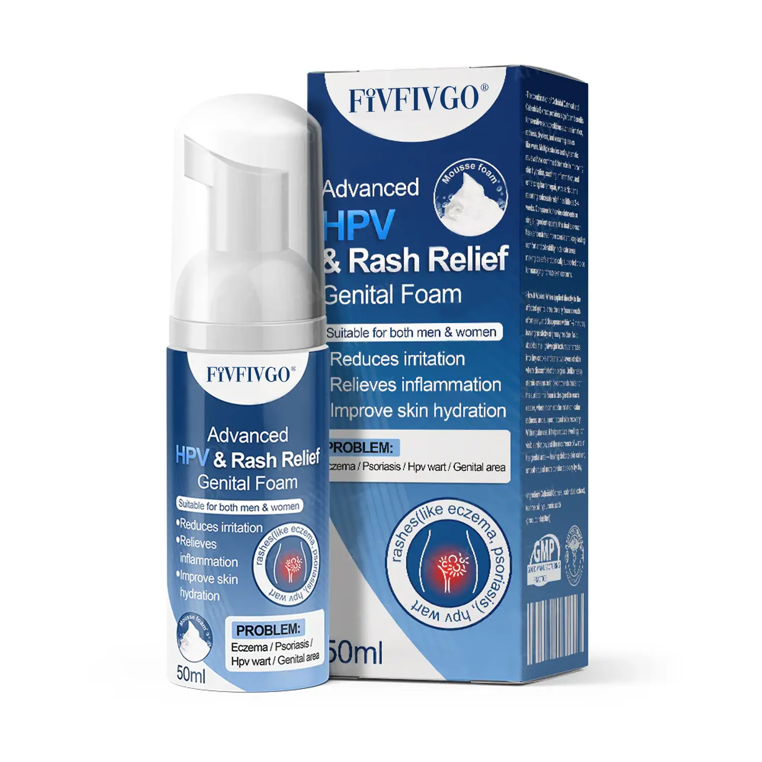 Fivfivgo® Advanced HPV & Rash Relief Genital Foam