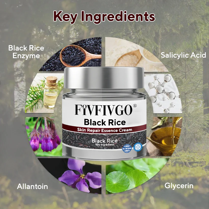 Fivfivgo® Black Rice Skin Repair Essence Cream - Image 5