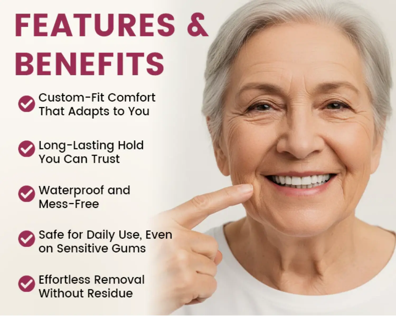 Fivfivgo® UltraBond Premium Denture Adhesive